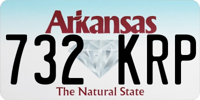 AR license plate 732KRP