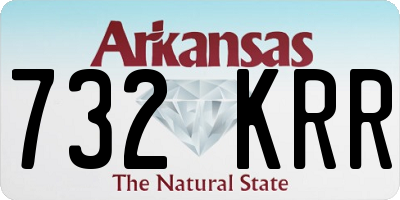 AR license plate 732KRR