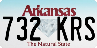 AR license plate 732KRS