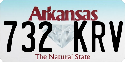 AR license plate 732KRV