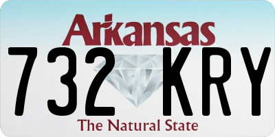 AR license plate 732KRY