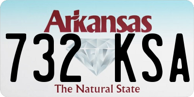 AR license plate 732KSA