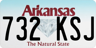 AR license plate 732KSJ