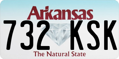 AR license plate 732KSK