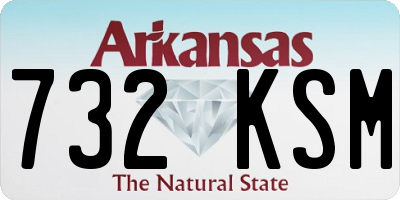 AR license plate 732KSM