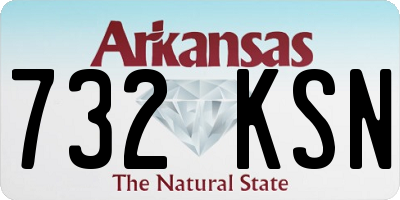 AR license plate 732KSN
