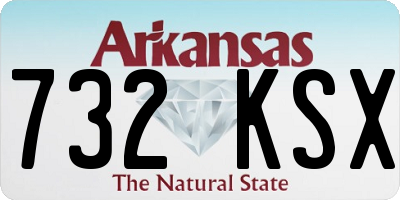 AR license plate 732KSX