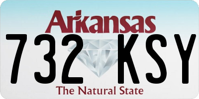 AR license plate 732KSY