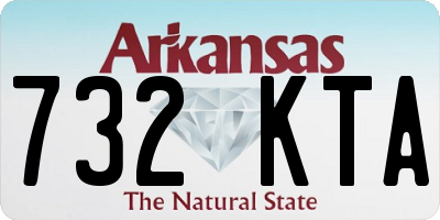 AR license plate 732KTA