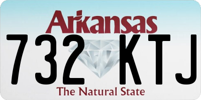 AR license plate 732KTJ