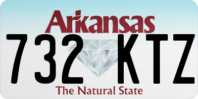 AR license plate 732KTZ