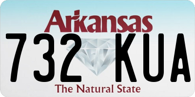 AR license plate 732KUA