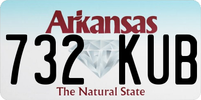 AR license plate 732KUB