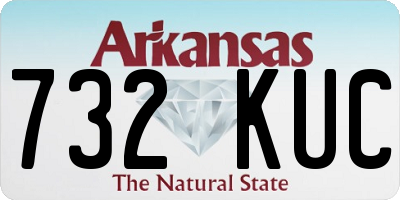 AR license plate 732KUC