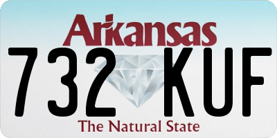 AR license plate 732KUF