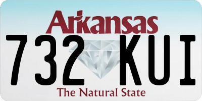 AR license plate 732KUI