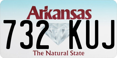 AR license plate 732KUJ