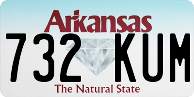 AR license plate 732KUM