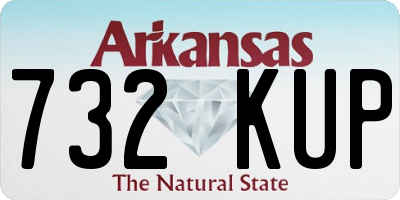 AR license plate 732KUP