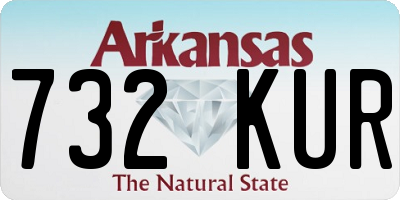 AR license plate 732KUR