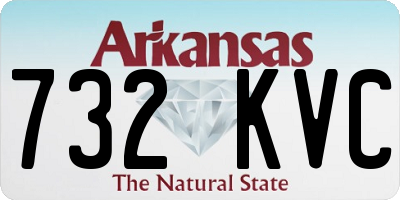 AR license plate 732KVC