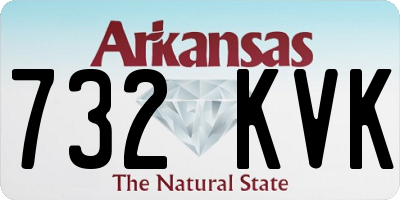 AR license plate 732KVK