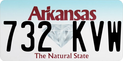 AR license plate 732KVW