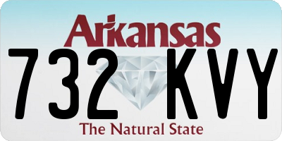 AR license plate 732KVY