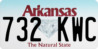 AR license plate 732KWC