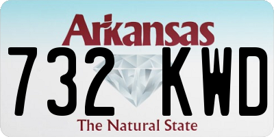 AR license plate 732KWD