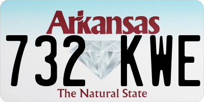 AR license plate 732KWE