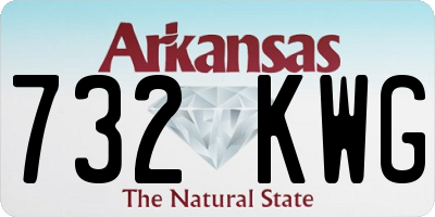 AR license plate 732KWG