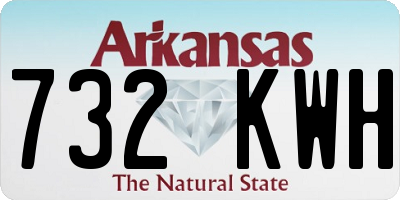 AR license plate 732KWH