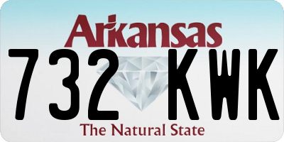 AR license plate 732KWK