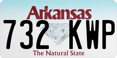 AR license plate 732KWP