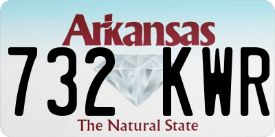 AR license plate 732KWR