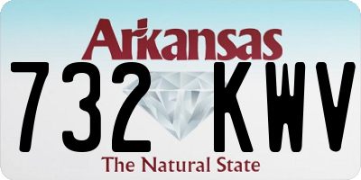 AR license plate 732KWV
