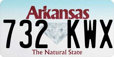 AR license plate 732KWX