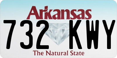 AR license plate 732KWY