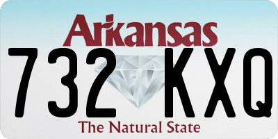AR license plate 732KXQ