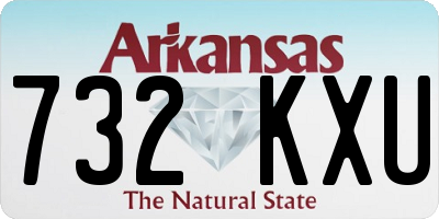 AR license plate 732KXU