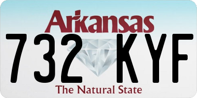 AR license plate 732KYF