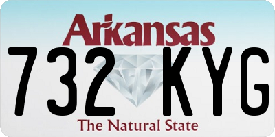 AR license plate 732KYG