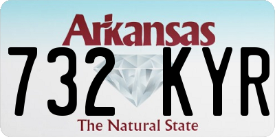 AR license plate 732KYR