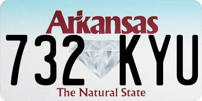 AR license plate 732KYU