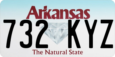 AR license plate 732KYZ