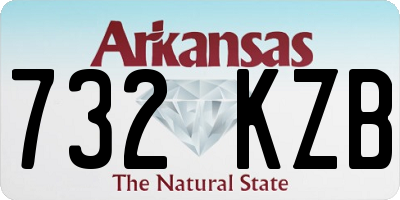 AR license plate 732KZB
