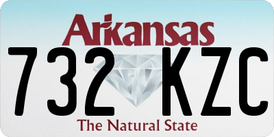 AR license plate 732KZC