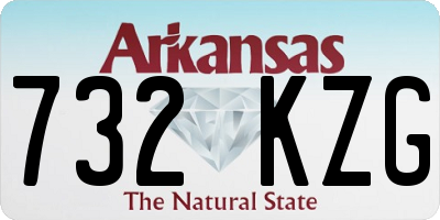 AR license plate 732KZG