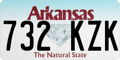 AR license plate 732KZK
